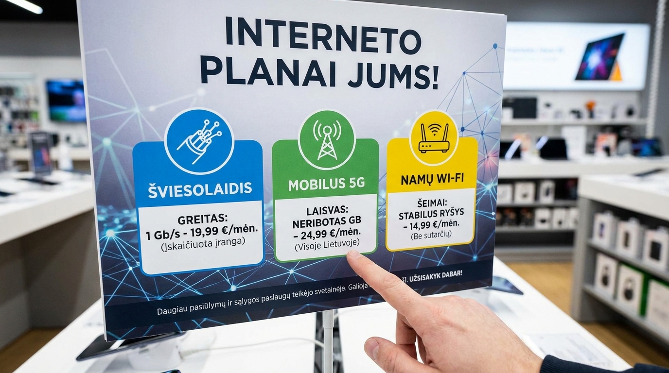 Mes palyginome 161 interneto planą, kad jums nereikėtų – štai vienas laimėtojas
